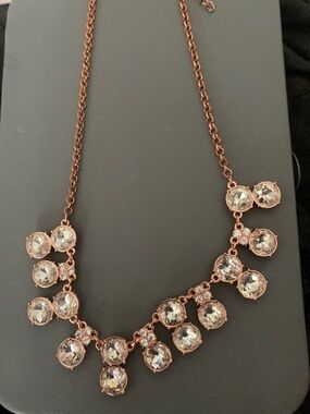Paparazzi rose, gold, copper sparkle necklace